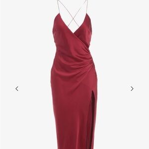 Seroya Emma silk dress red